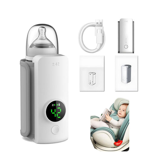 Chauffe-biberon portable, 6000 mAh, alimenté par batterie.